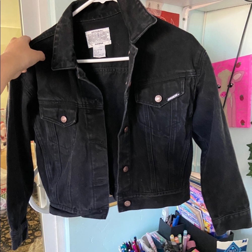 Jordache Jeans Black denim jacket